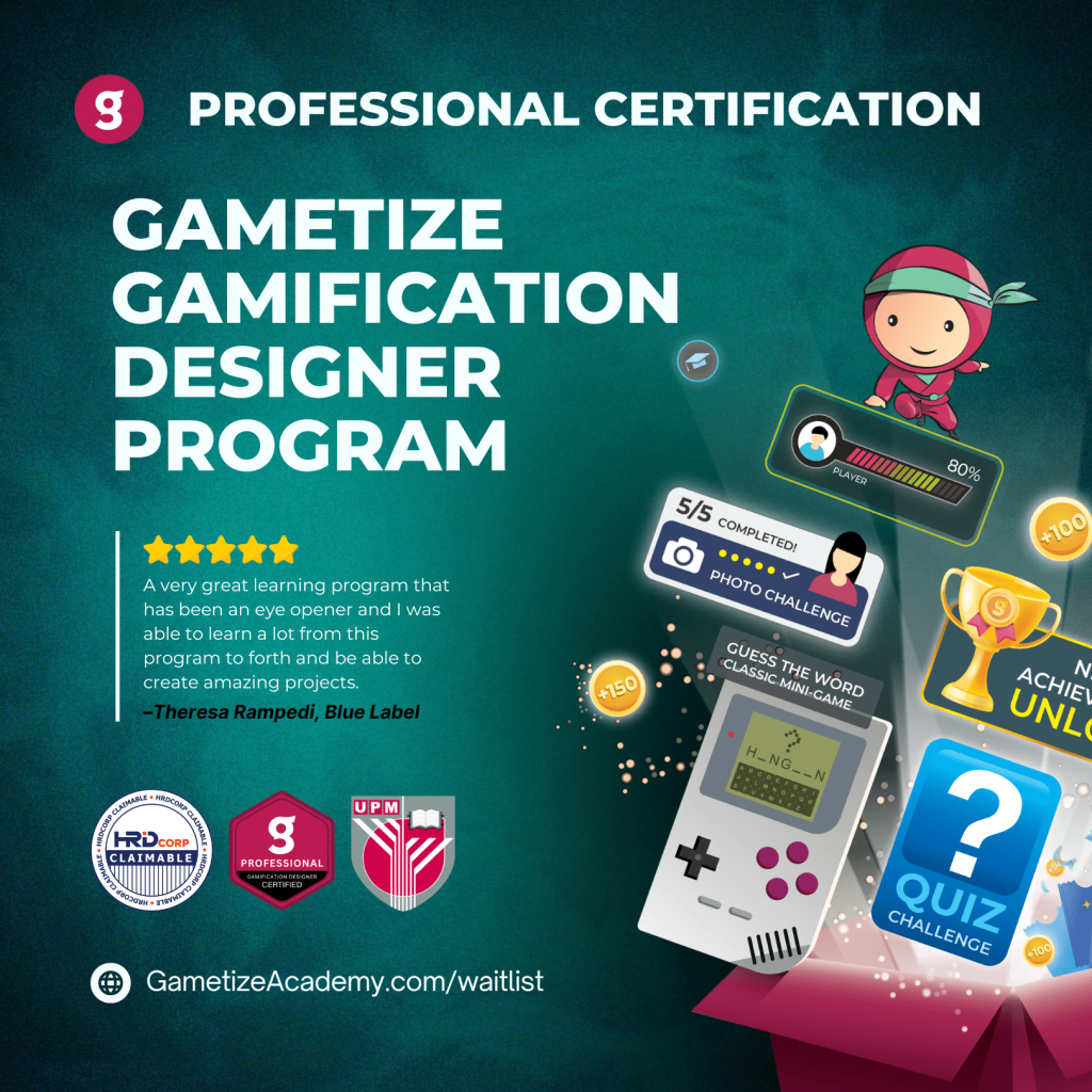 Gametize Professional Gamification Designer Certification