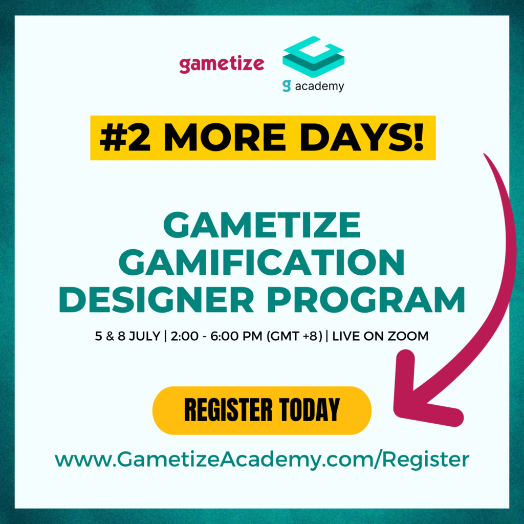 2 more days Gametize Certification program