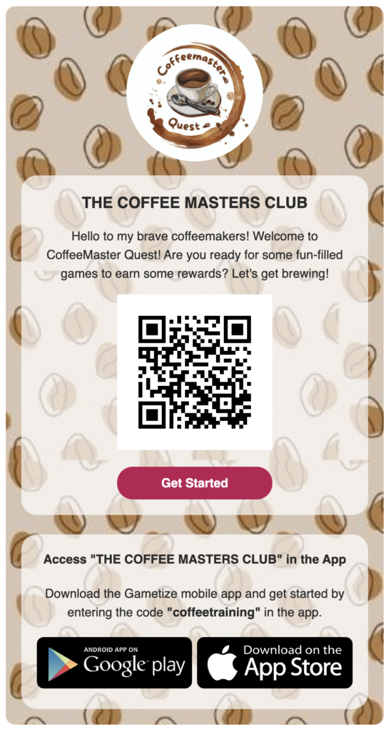 THE COFFEE MASTERS CLUB Gametize